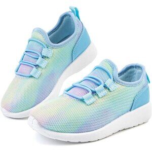 Rainbow Shoes Gradient Mesh Lightweight Kids Sneakers